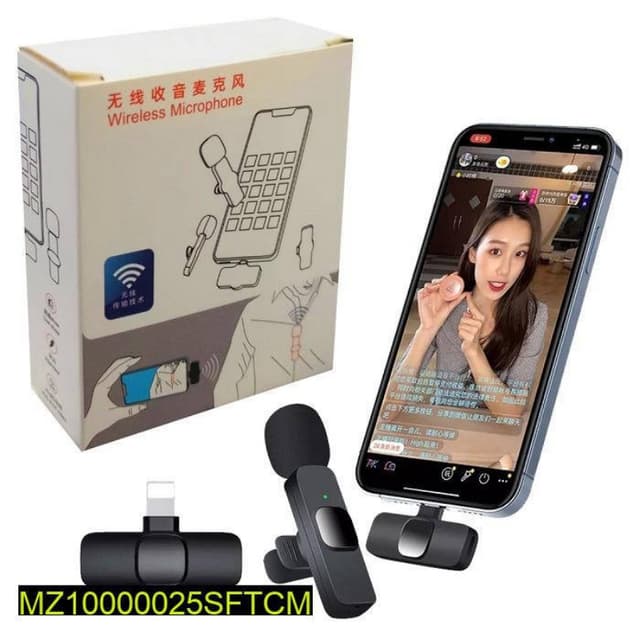 Wireless Microphone Portable Mini Mic for Apple i